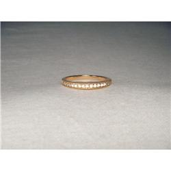 18K Pink Rose Gold Diamond Wedding Band Ring #2234854