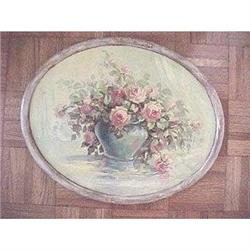 Still life painting of peach roses by Ostasser #2234860