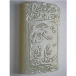 Chinese carved Celadon jade  Pendant #2234886