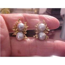 Estate 14k YG Natural Grey Sea Pearls 10mm #2234894