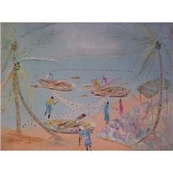 Haitian Painting by Nicolas Dreux 12 x 16 #2234904