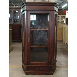 ANTIQUE MISSION OAK BOOKCASE CURIO CHINA #2234973