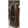 Image 1 : ANTIQUE MISSION OAK ARTS & CRAFTS CURIO CABINET#2234974