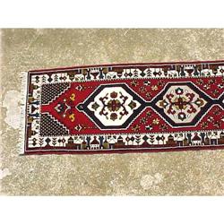 Hand Knotted, Wool, Geometric Design Hall #2235003