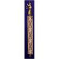 Bronze Butler Pull Bell w/ Needlepoint Sash #2235004