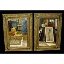 19c Victorian Brass Bronze Frame Mirror Mirrors#2235013
