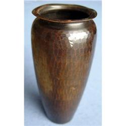 Old Roycroft Hand Hammered Copper Vase #2235016