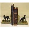 Image 1 : Art Deco Bronze & Onyx Dog Bookends Book Holder#2235040