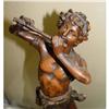 Image 1 : 19c French Spelter Flute Player Pan Sculpture #2235073