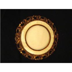 Antique American Brass and Enamel Picture Frame#2235101