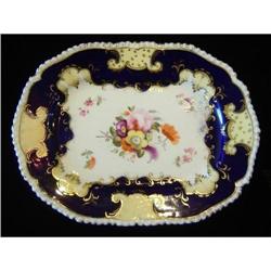 Antique  Hand  Painted Porcelain Server #2235127