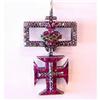 Image 1 : Maltese Cross in Diamonds & Rubies #2235136