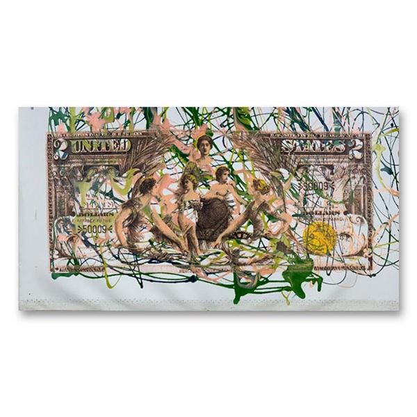 1896 Silver Certificate ($2) by Steve Kaufman (1960-2010)