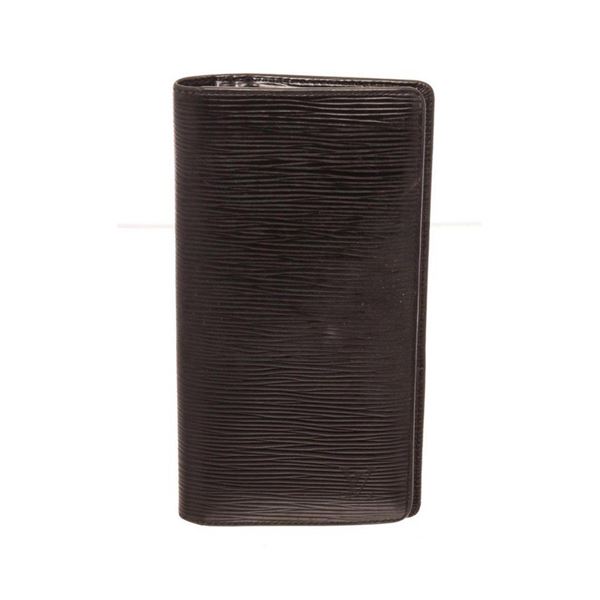 Louis Vuitton Black Leather Brazza Wallet