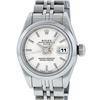 Image 1 : Rolex Ladies Stainless Steel Silver Index 26MM Quickset Datejust Wristwatch With