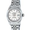 Image 2 : Rolex Ladies Stainless Steel Silver Index 26MM Quickset Datejust Wristwatch With
