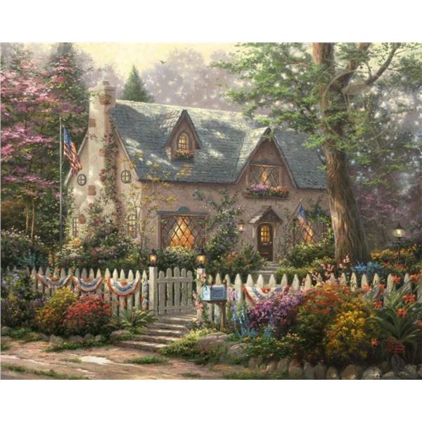 Liberty Lane Cottage by Thomas Kinkade