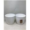 Image 1 : Artevasi White Pots Lot Of 2