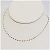 Image 2 : 18K Rose Gold Rose Gold Chain Necklace (~Size 0) (~length 16 inches) (~weight 0.78g), Made in Canada