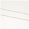Image 3 : 18K Rose Gold Rose Gold Chain Necklace (~Size 0) (~length 16 inches) (~weight 0.78g), Made in Canada