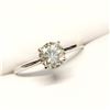 Image 2 : 10K White Gold Moissanites(0.72ct) Ring (~Size 6.75)(Ring is resizable for $40) (~length 0 inches) (