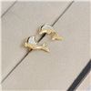 Image 2 : 14K Yellow Gold Earrings (~Size 0) (~length 0 inches), Made in Canada, Suggested Retail Value $140