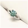 Image 2 : 10K White Gold Moissanites(1.05ct) Ring (~Size 6)(Ring is resizable for $40) (~length 0 inches) (~we