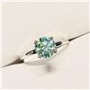 Image 3 : 10K White Gold Moissanites(1.05ct) Ring (~Size 6)(Ring is resizable for $40) (~length 0 inches) (~we