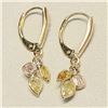 Image 3 : 10K Yellow Gold Diamonds( 1.45Ct, I-1, Light Pink, Orange And Green) Diamonds ( 0.1Ct, Si-1, G-H) Ea