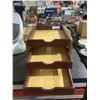 Image 2 : 3-Drawer Wooden Tabletop Organizer