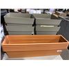 Image 1 : DCN Terra Cotta Planter (32in x 7in) Lot of 5