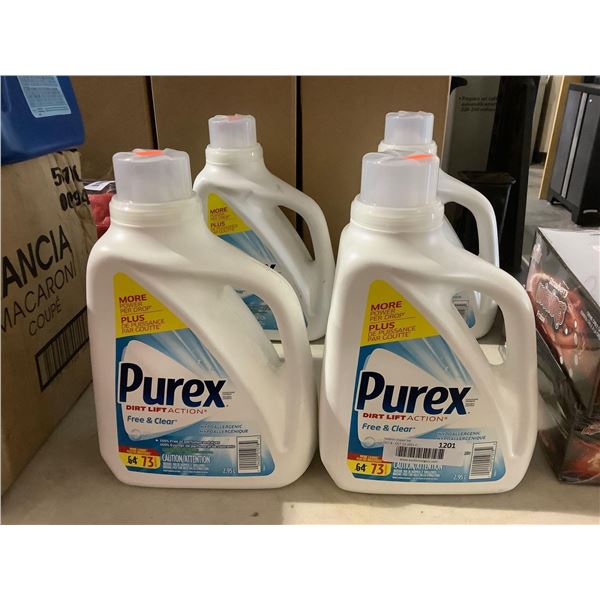 Purex Free & Clear Hypoallergenic Liquid Laundry Detergent (2.95L) Lot of 2