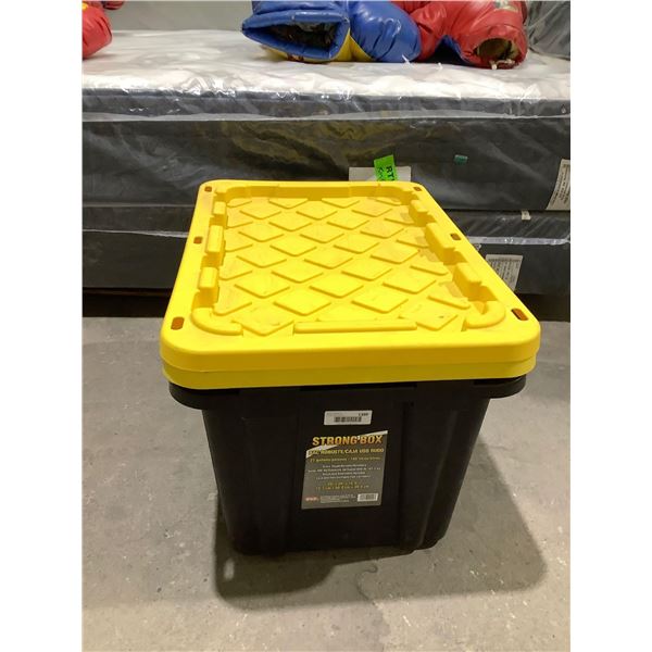 Strong Box Storage Bin w/ Lid (29in x 20in x 15.5in)