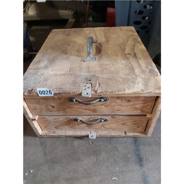 Rustic Wooden Hardware Chest