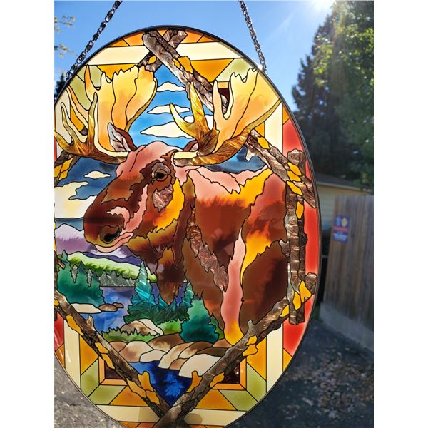 Moose Stained Glass