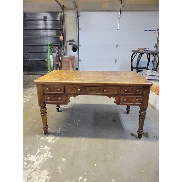 Large Vintage Wooden Desk