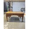 Image 1 : Large Vintage Wooden Desk