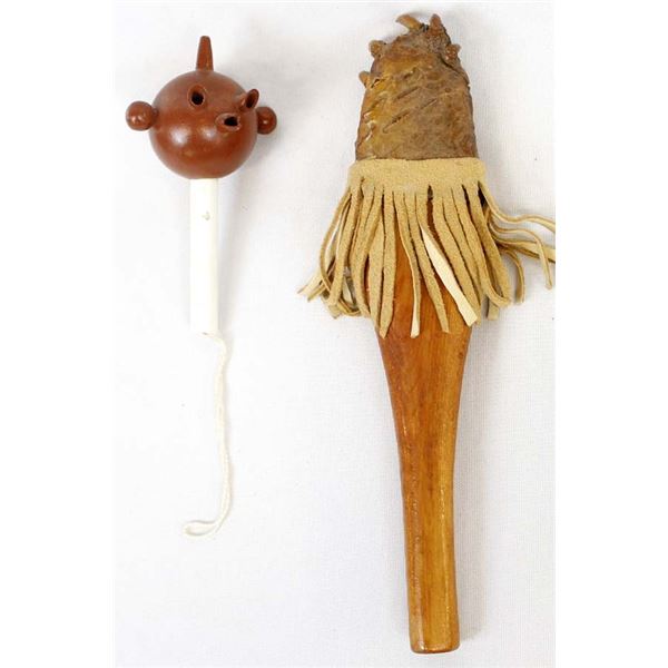 2 Native American Rattles