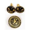 Image 1 : Spanish Goldtone Cufflinks and Pin