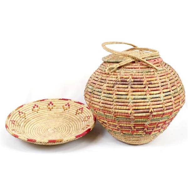 2 Vintage Ethnic Baskets