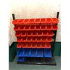 Image 1 : Parts organizer metal & plastic w/ 43 plastic bins