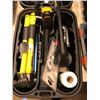 Image 2 : Two plastic storage containers w/ assortment of hand tools