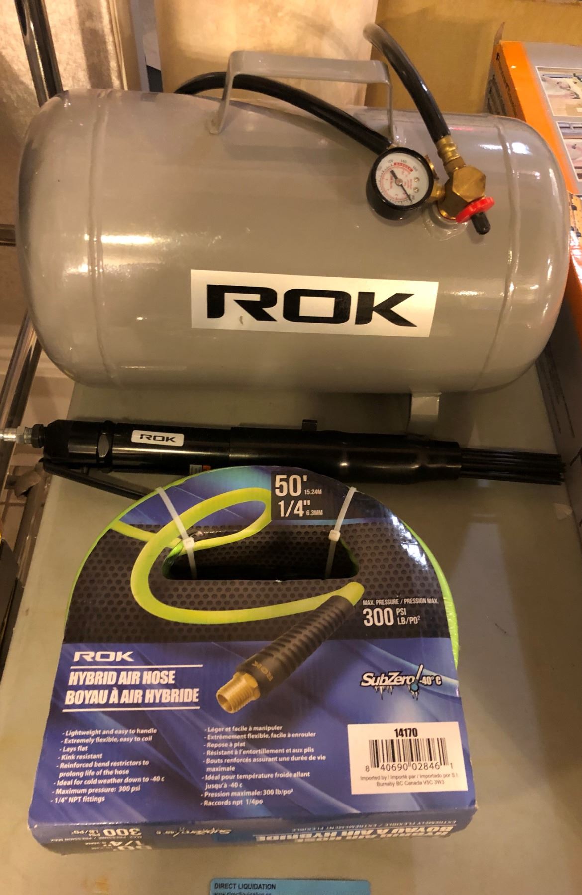 Pump Roc K ROK compression pump up to 100 PSI w/ ROK hybrid air hose max 300PSI ...