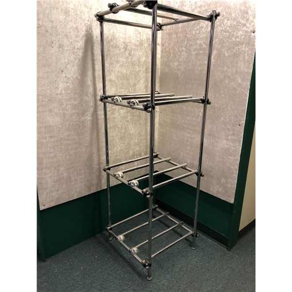 Chrome plated wheel/ rim holder display/ storage stand