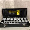 Image 1 : Shopro Professional heavy duty 21 pc. socket set 1in drive S.A.E.