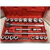 Image 2 : 21 pc. socket wrench set - 3 1/4in drive (7/8in - 2in)