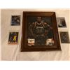 Image 1 : Group of 6 pcs. Shaquille O' Neal memorabilia - 4 trading cards including 2 rookies & framed & signe
