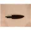 Image 1 : Handmade knife w/ leather sheath - approx. 8 3/4in
