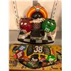Image 2 : Group of 3 M&M's collectible items - die cast metal #38 Nascar/ M&M #38 Nascar license plate &  cand
