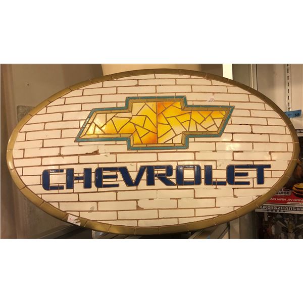 Faux ceramic mosaque Chevrolet Wall Art